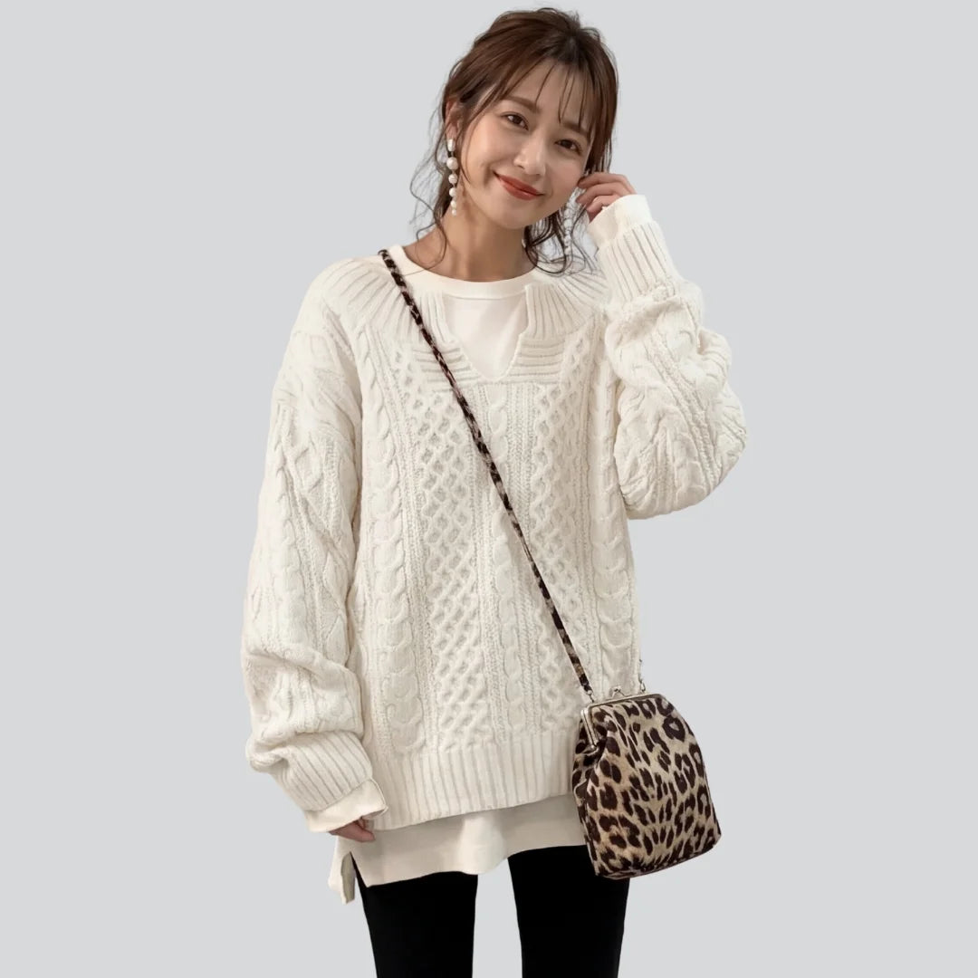 Weicher Rippstrickpullover
