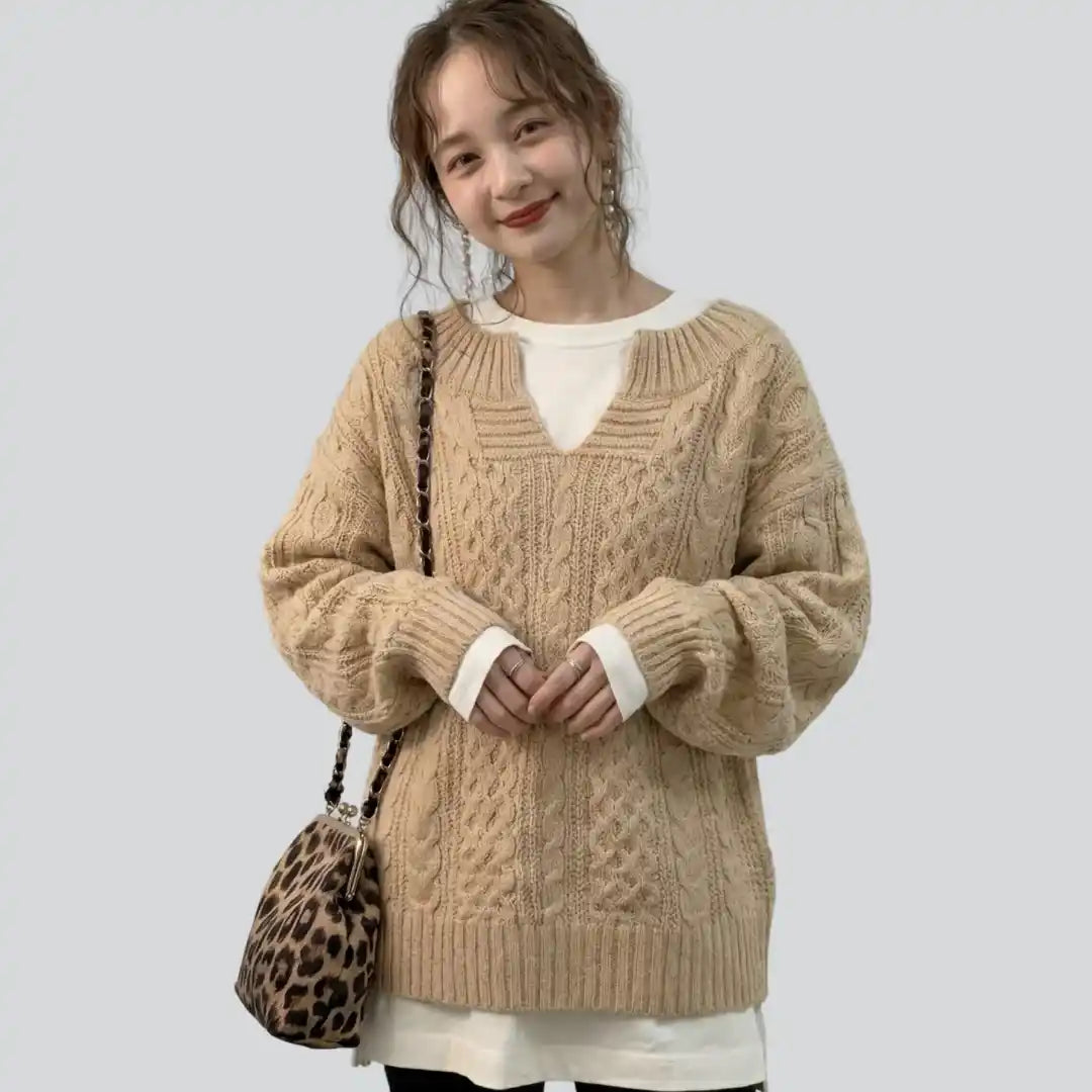 Weicher Rippstrickpullover