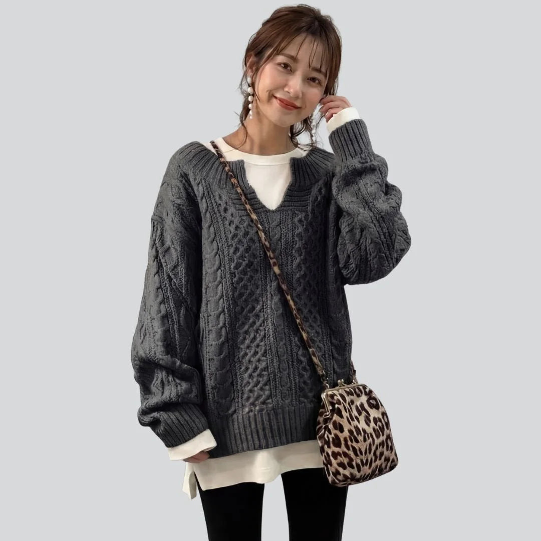 Weicher Rippstrickpullover