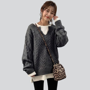 Weicher Rippstrickpullover