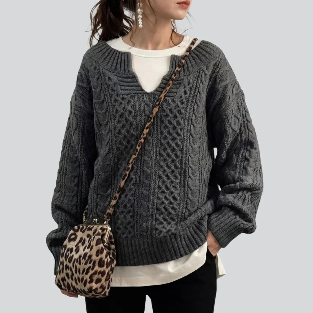 Weicher Rippstrickpullover
