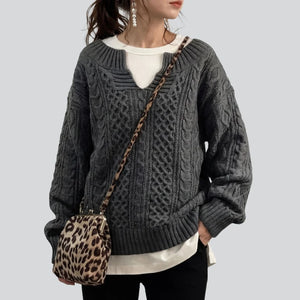 Weicher Rippstrickpullover