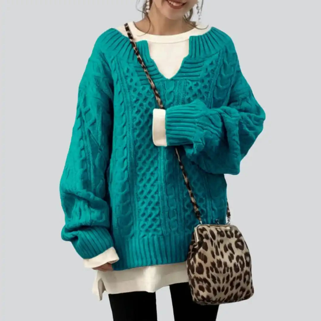 Weicher Rippstrickpullover
