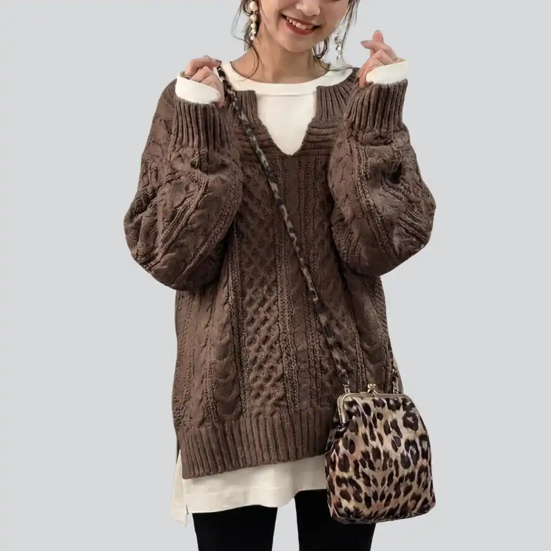 Weicher Rippstrickpullover