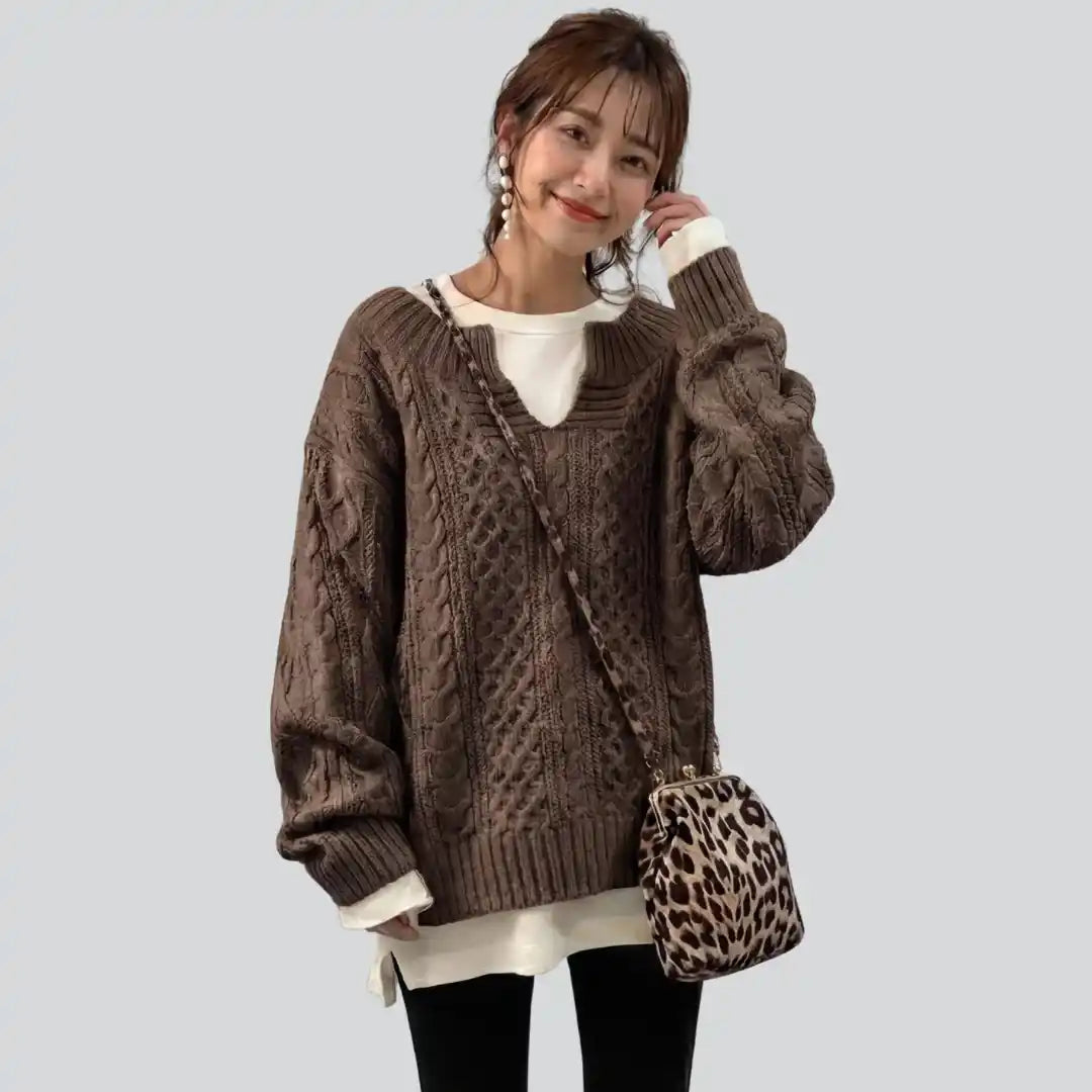 Weicher Rippstrickpullover