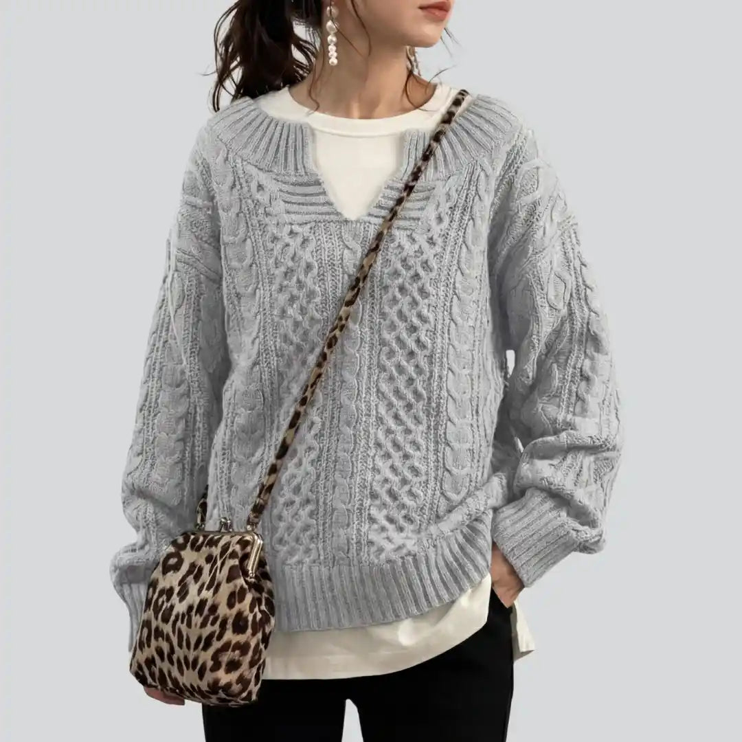 Weicher Rippstrickpullover