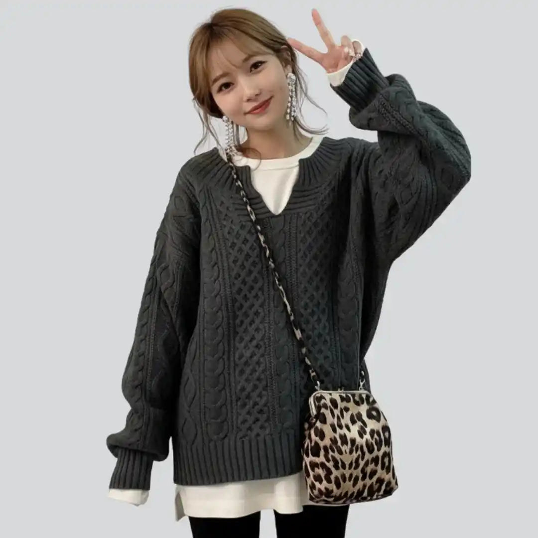 Weicher Rippstrickpullover