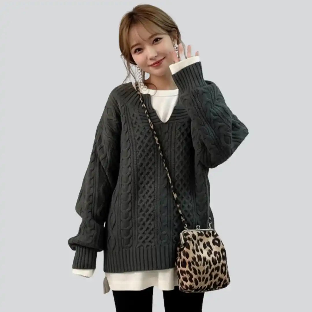 Weicher Rippstrickpullover