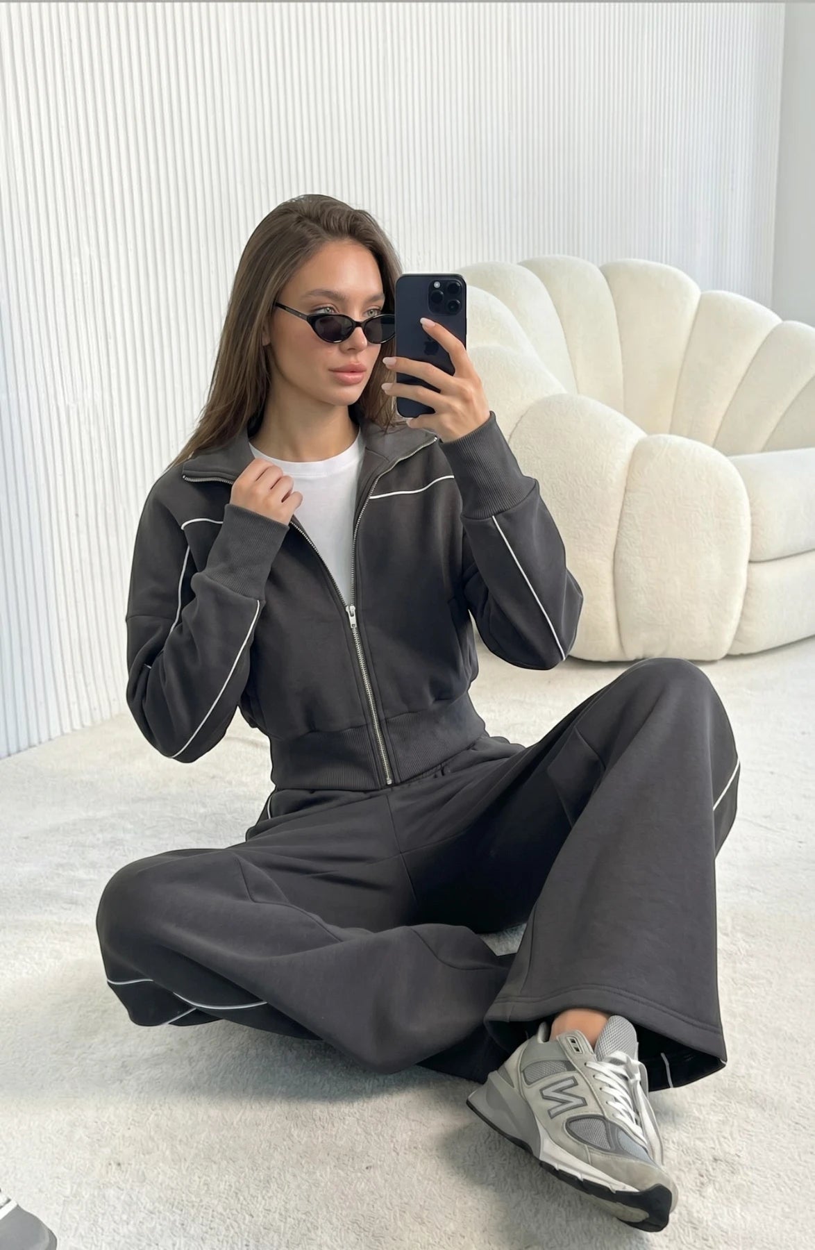 Striped Street Cardigan Set