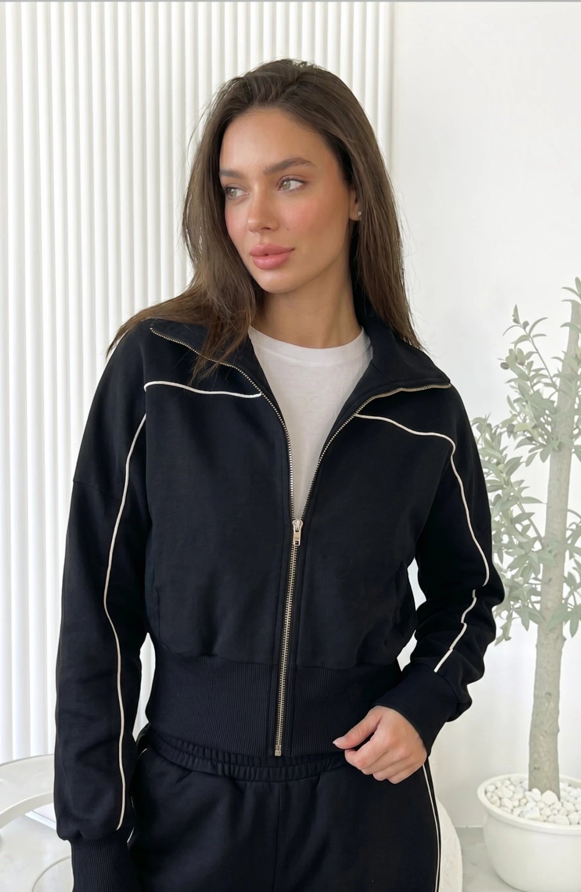Striped Street Cardigan Set