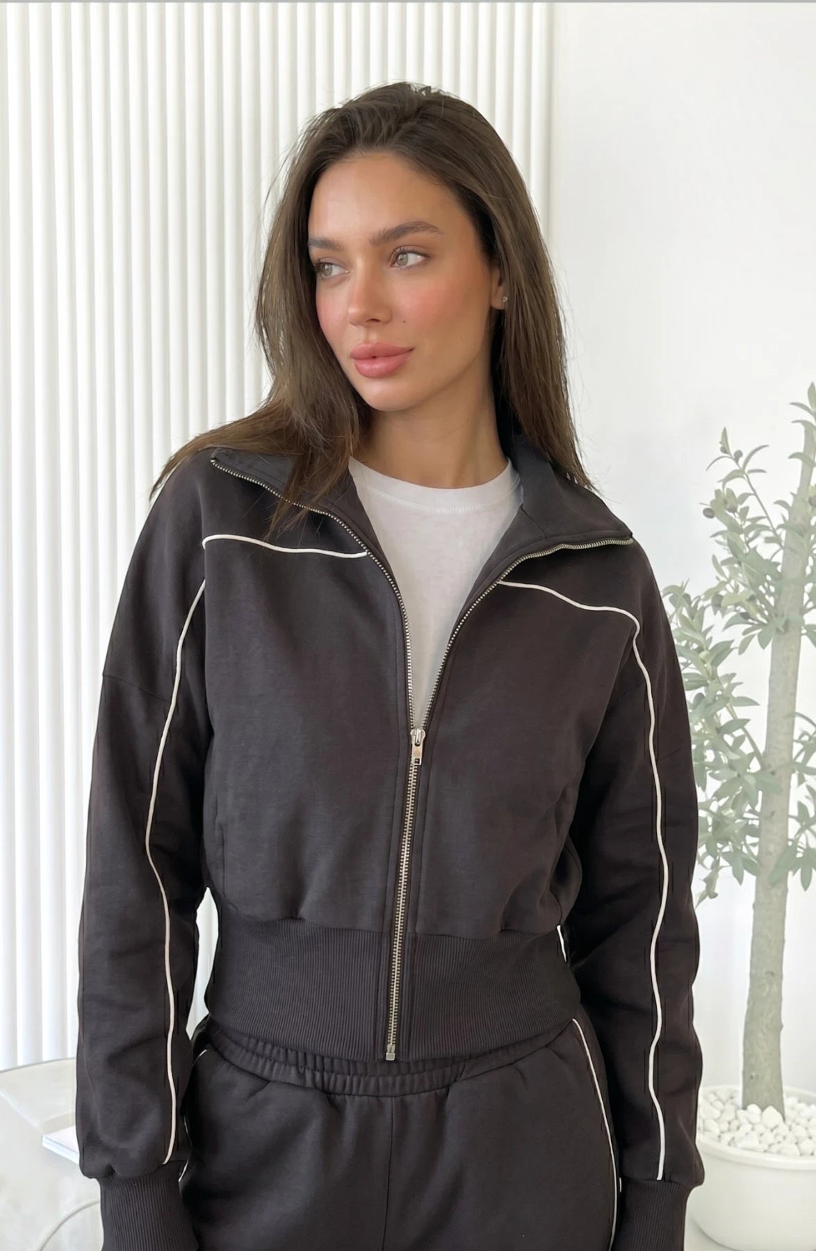 Striped Street Cardigan Set