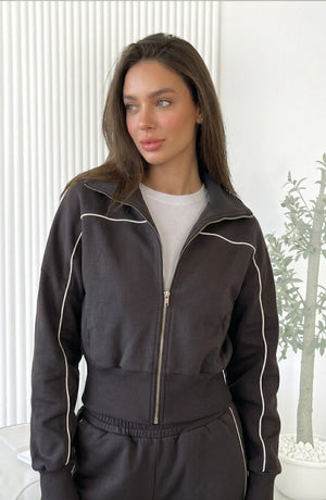 Striped Street Cardigan Set