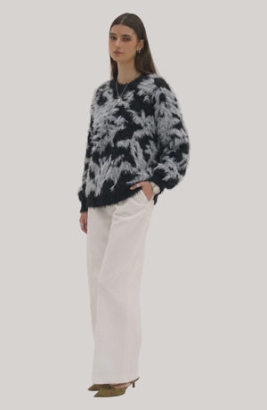 Plush Fur-Blend Sweater