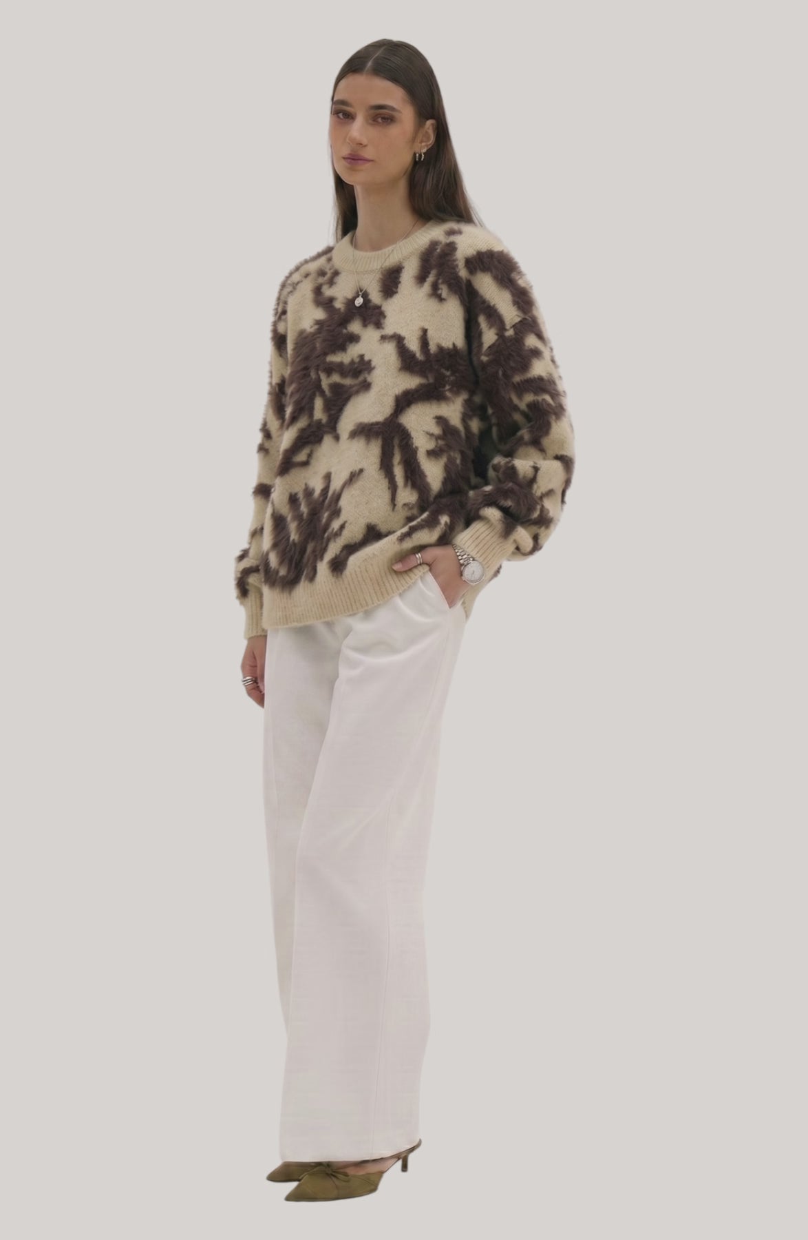 Plush Fur-Blend Sweater