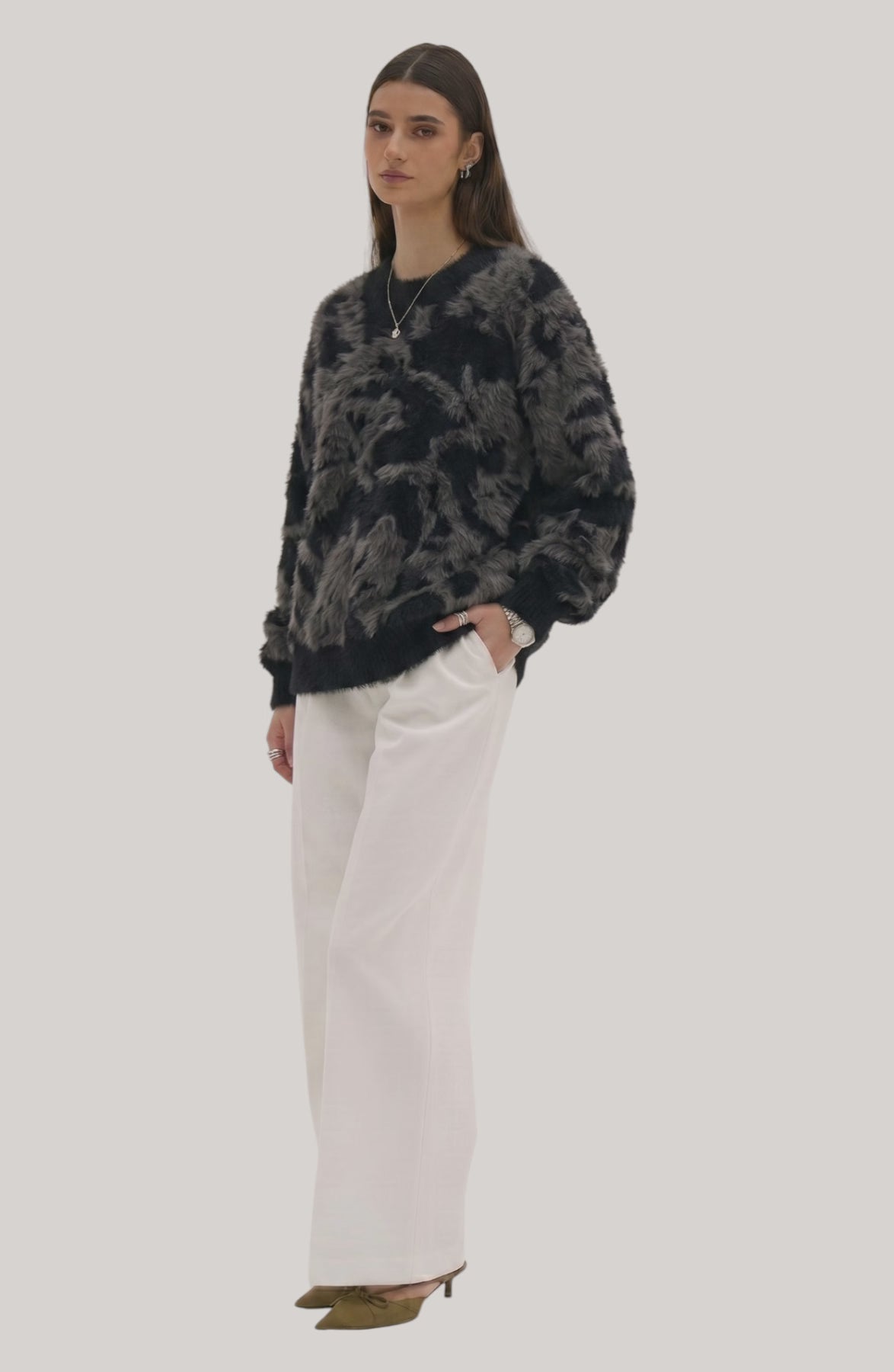 Plush Fur-Blend Sweater