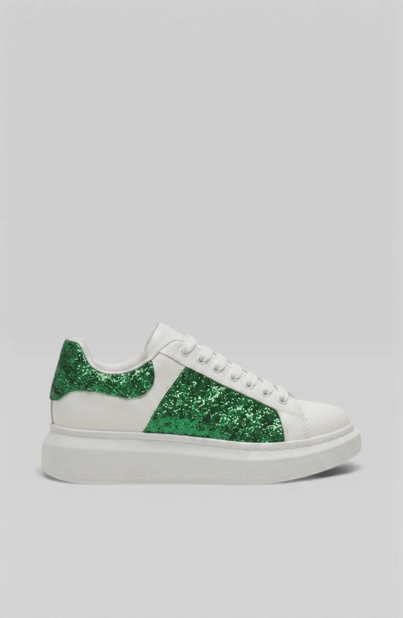 LORVENES Classic White Sneakers showing clean white leather upper and white rubber sole on a plain background.